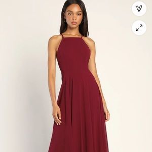 Lulu’s Mythical Kind of Love Plum Maxi Dress